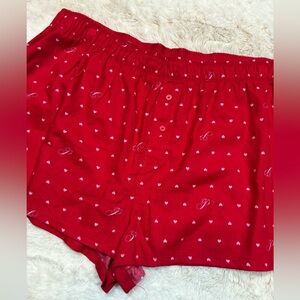 Victoria’s Secret PINK sleep boxy pajama shorts boxers NWT L red/pink💕💕